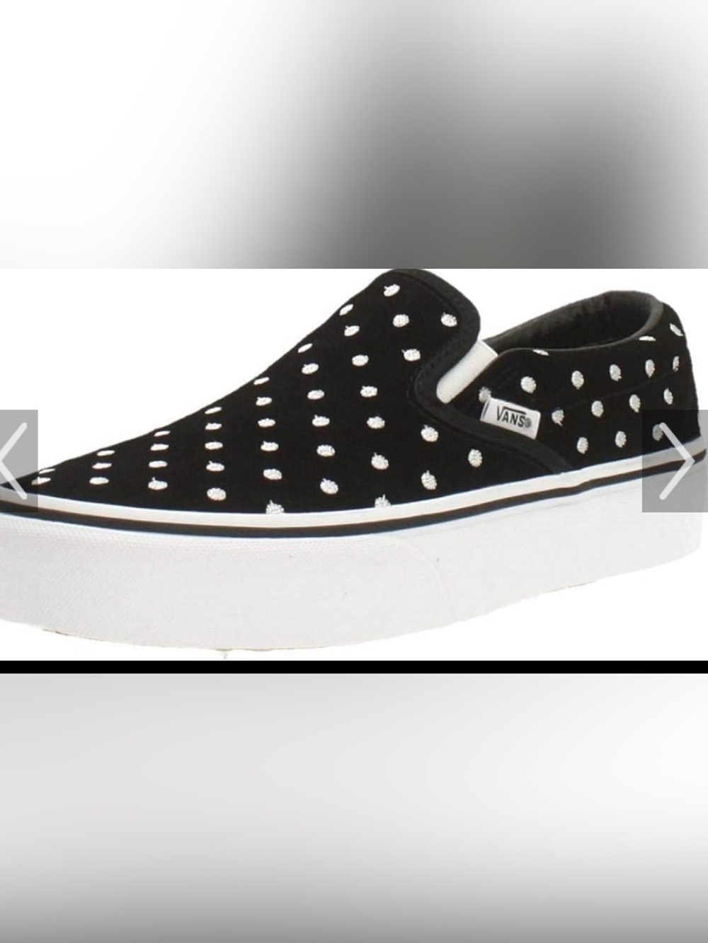Vans Black and White Polka Dot Platform Slip-On NWB Women’s Size 9 - Picture 2 of 6